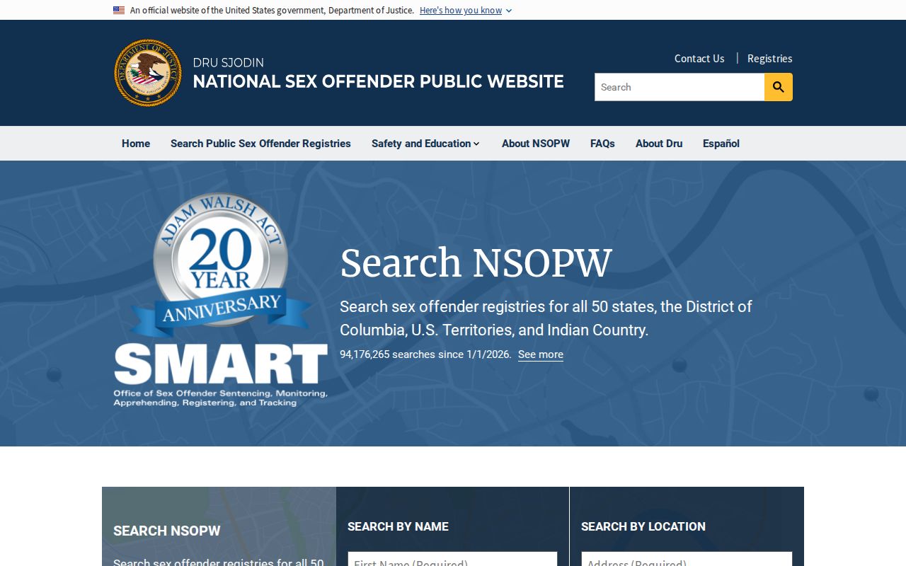 Upshur County sex offender check through the NSOPW national search