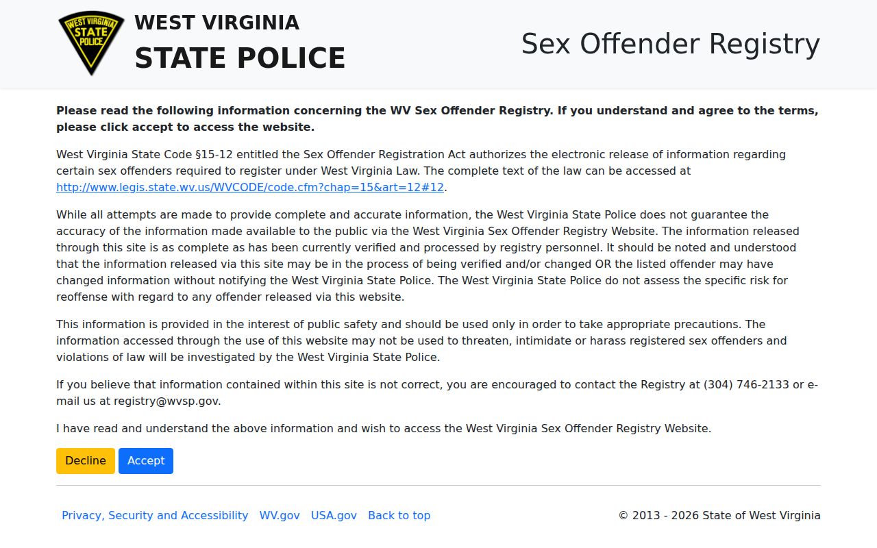 Upshur County sex offender registry search screen